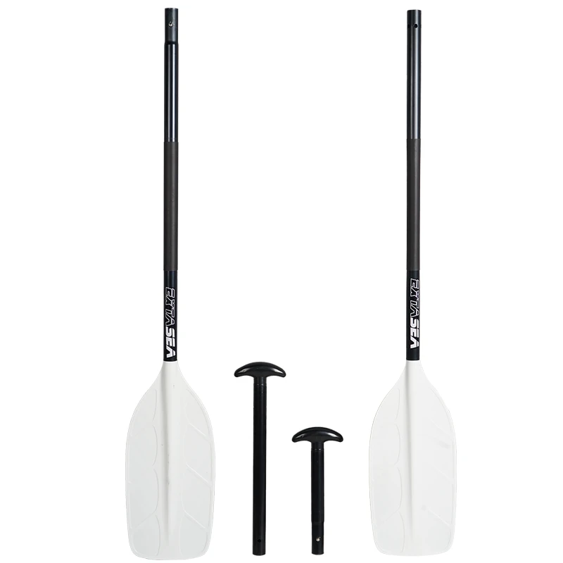 ExtaSea Alu Paddelkombination Doppelpaddel Stechpaddel Black And White 6 ExtaSea Alu Paddelkombination Doppelpaddel Stechpaddel Black And White – Bild 4