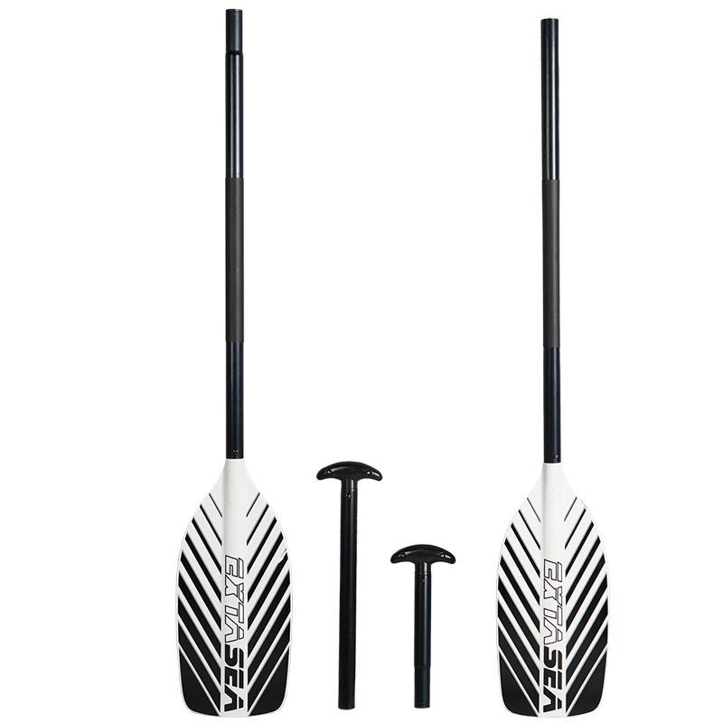 ExtaSea Alu Paddelkombination Doppelpaddel Stechpaddel Black And White 3 ExtaSea Alu Paddelkombination Doppelpaddel Stechpaddel Black And White