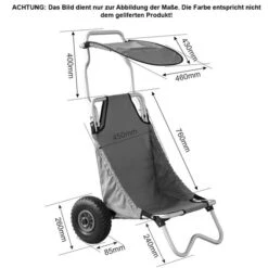 ExtaSea Beach Transportwagen Mit Sonnendach -Adventure Paddel Verkauf extasea beach transportwagen mit sonnendach 3