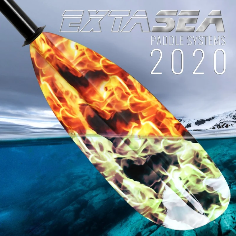 ExtaSea Fire Vario Fiberglas Doppelpaddel Kajak Paddel 2-teilig 4 ExtaSea Fire Vario Fiberglas Doppelpaddel Kajak Paddel 2-teilig – Bild 2