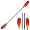 ExtaSea Pro Tour Carbon Vario Doppelpaddel | 220-240cm | 4-teilig | Red-yellow -Adventure Paddel Verkauf extasea pro tour carbon vario doppelpaddel 220 240cm 4 teilig red yellow