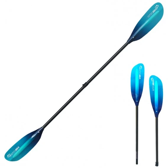 ExtaSea Pro Tour Carbon Vario Doppelpaddel | 230-240cm | 2-teilig | Blue-light Blue 3 ExtaSea Pro Tour Carbon Vario Doppelpaddel | 230-240cm | 2-teilig | Blue-light Blue