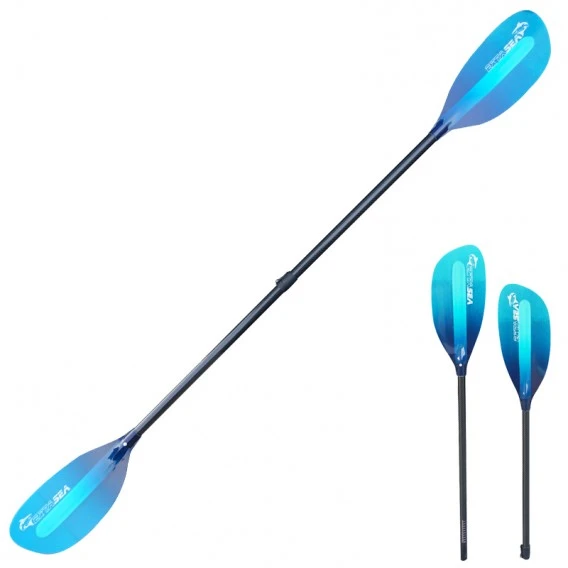 ExtaSea Pro-XL Carbon Vario Doppelpaddel | 220-240cm | 2-teilig | Blue-light Blue 3 ExtaSea Pro-XL Carbon Vario Doppelpaddel | 220-240cm | 2-teilig | Blue-light Blue