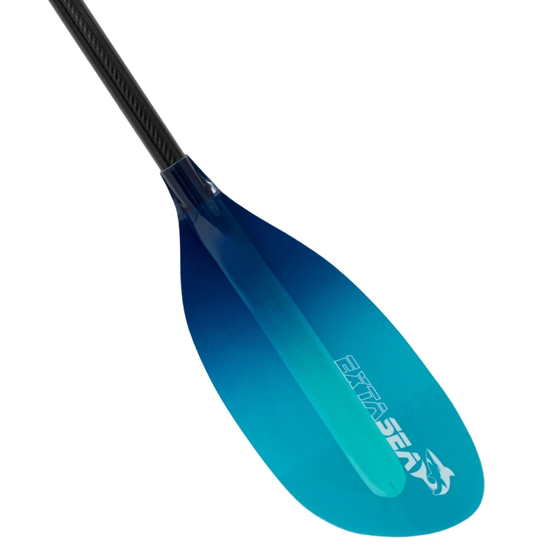 ExtaSea Pro-XL Carbon Vario Doppelpaddel | 220-240cm | 4-teilig | Blue-light Blue 6 ExtaSea Pro-XL Carbon Vario Doppelpaddel | 220-240cm | 4-teilig | Blue-light Blue – Bild 4