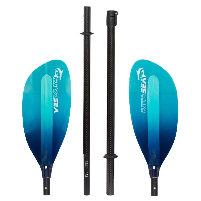 ExtaSea Pro-XL Carbon Vario Doppelpaddel | 220-240cm | 4-teilig | Blue-light Blue 3 ExtaSea Pro-XL Carbon Vario Doppelpaddel | 220-240cm | 4-teilig | Blue-light Blue