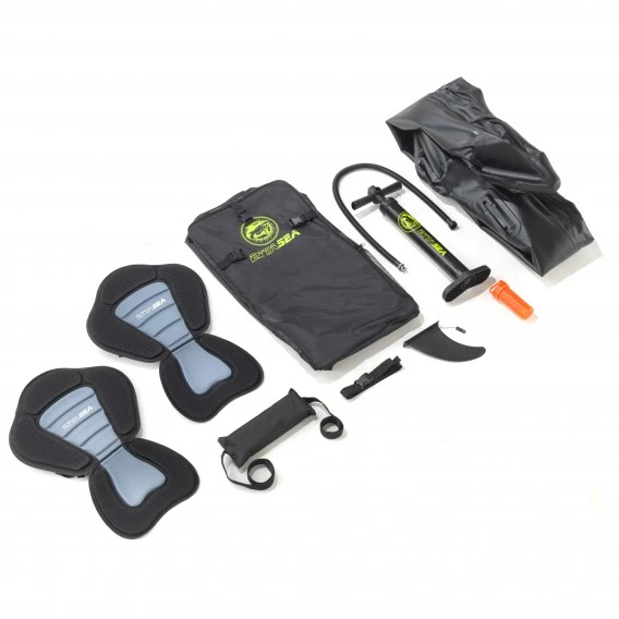 ExtaSea Race 385 2er Kajak Aufblasbar Drop-Stitch Schlauchboot Kajak Rot 4 ExtaSea Race 385 2er Kajak Aufblasbar Drop-Stitch Schlauchboot Kajak Rot – Bild 2