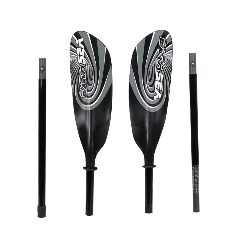 ExtaSea Super-Touring Fiberglas Vario Doppelpaddel 4-teilig Black 3 ExtaSea Super-Touring Fiberglas Vario Doppelpaddel 4-teilig Black
