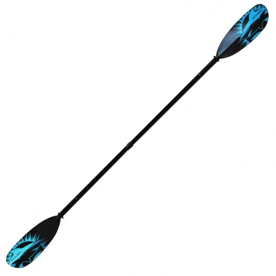 ExtaSea Tour Vario Fiberglas Doppelpaddel | 220-240cm | 2-teilig | Schwarz-türkis 4 ExtaSea Tour Vario Fiberglas Doppelpaddel | 220-240cm | 2-teilig | Schwarz-türkis – Bild 2