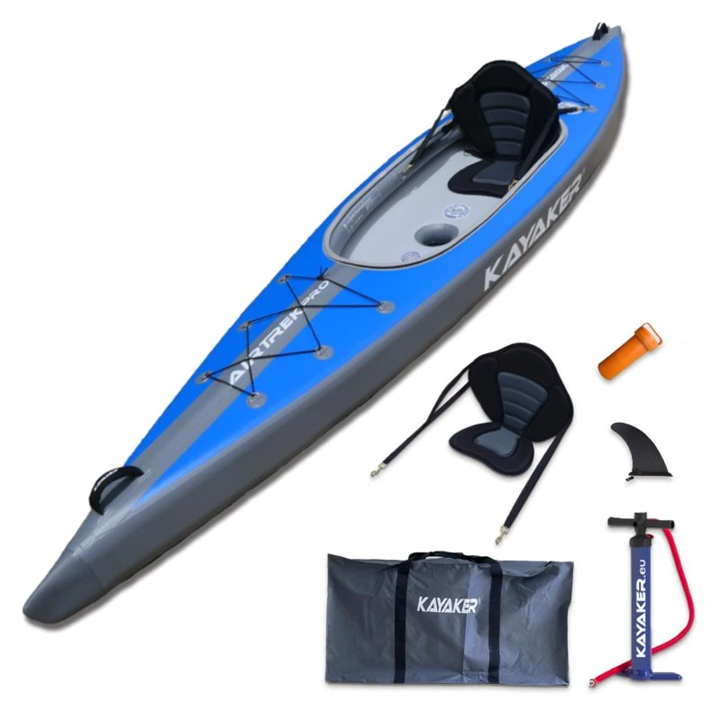 Kayaker AirTrek Pro 400 1er Drop Stitch Kajak Hochdruck Kajak 3 Kayaker AirTrek Pro 400 1er Drop Stitch Kajak Hochdruck Kajak