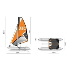 MiniCat 310 Sport Katamaran Aufblasbares Segelboot 9 MiniCat 310 Sport Katamaran Aufblasbares Segelboot -Adventure Paddel Verkauf minicat 310 sport katamaran aufblasbares segelboot 3