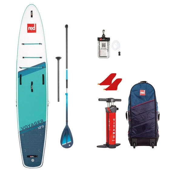 Red Paddle Voyager 12.0 SUP Komplett Set Stand Up Paddle Board Mit Paddel 3 Red Paddle Voyager 12.0 SUP Komplett Set Stand Up Paddle Board Mit Paddel